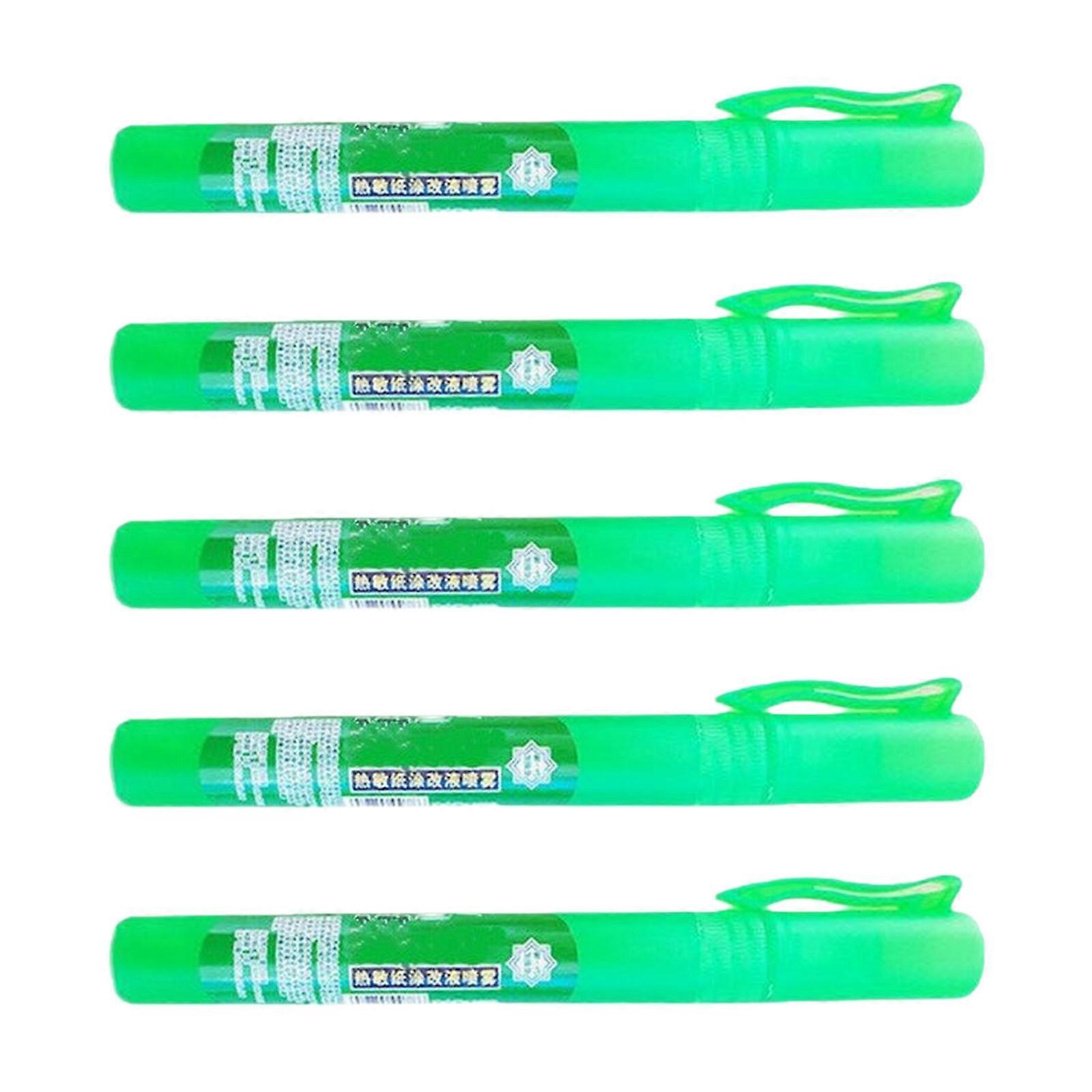 5Pcs Multipurpose Correction Fluid Pens Privacy Concealer Pen for Confidential Document Packaging and Mail Address Multicolor