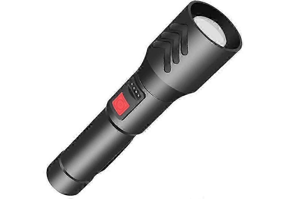 Zoomable Flashlight, 5 Modes Water-Resistant, Adjustable Focus 200-500m Beam