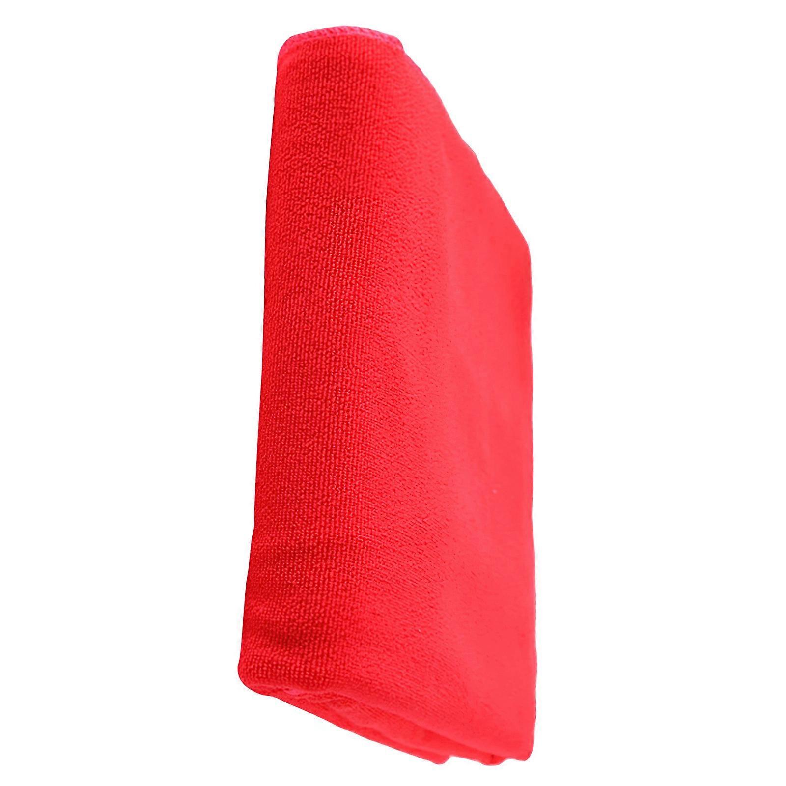3Pcs Microfiber Bathing Towels for Quick Dry in Red Suitable for Spa