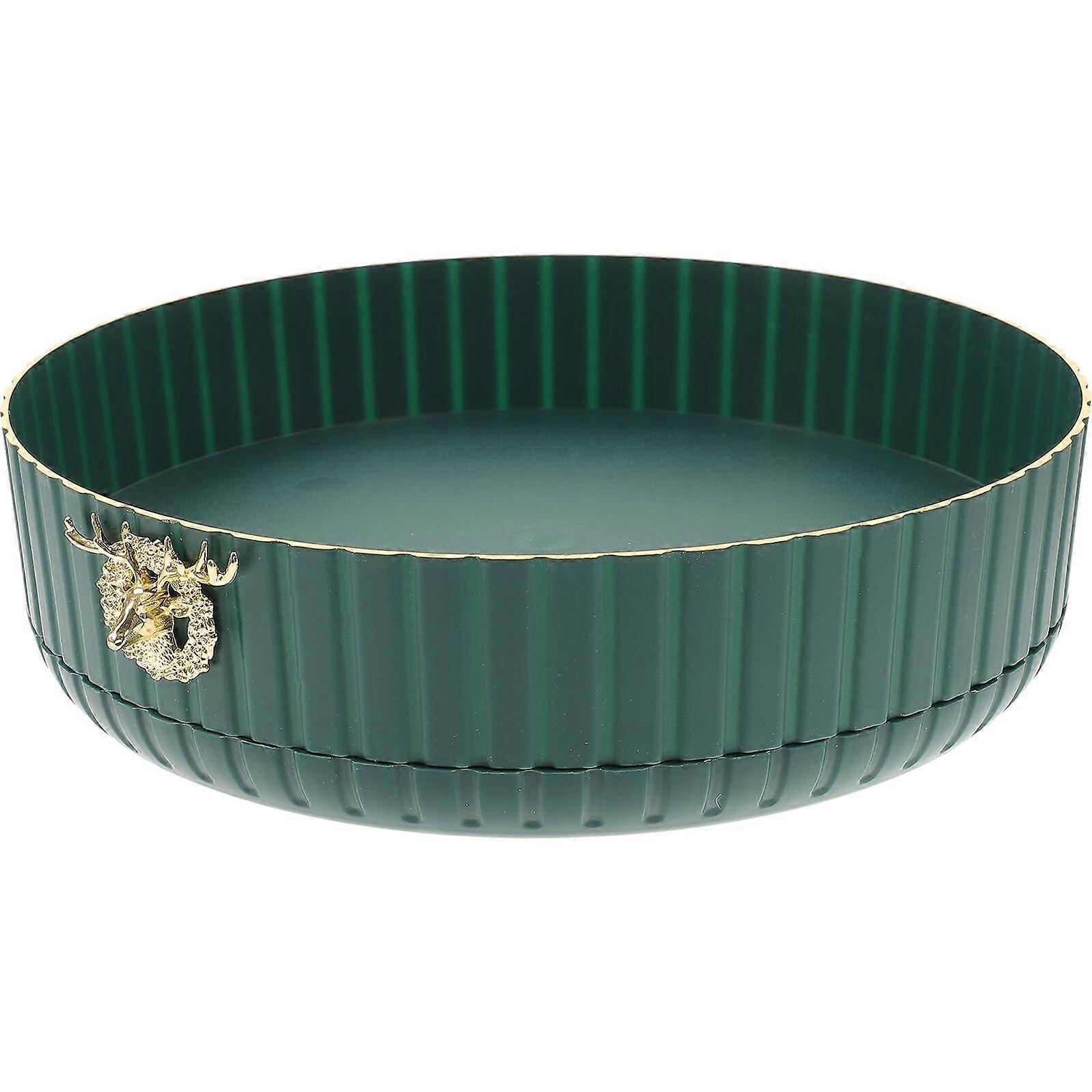 Spice Rack Organizer 360 Degree Rotating Vintage Green Seasoning Holder for Kitchen Countertop Storage