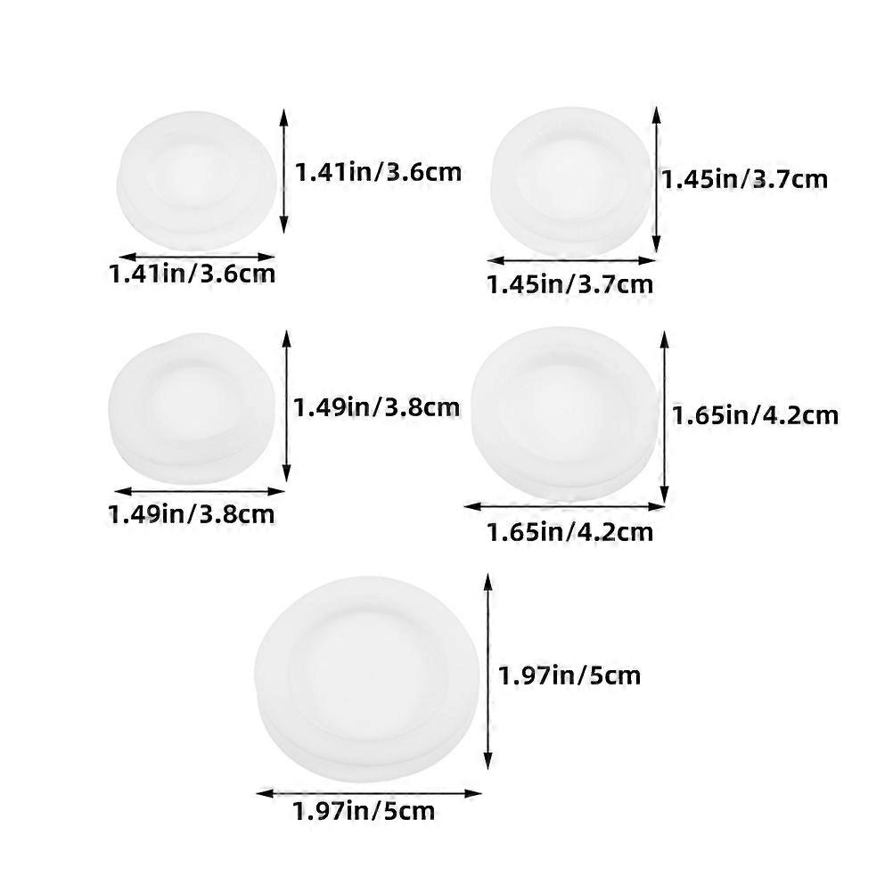 White Rubber Piggy Bank Replacement Stopper for Saving Box 10Pcs Pack