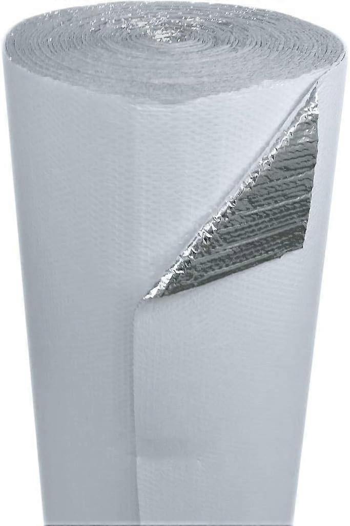 White Faced Double Bubble Reflective Foil Thermal Insulation (48"x4') 16sqft