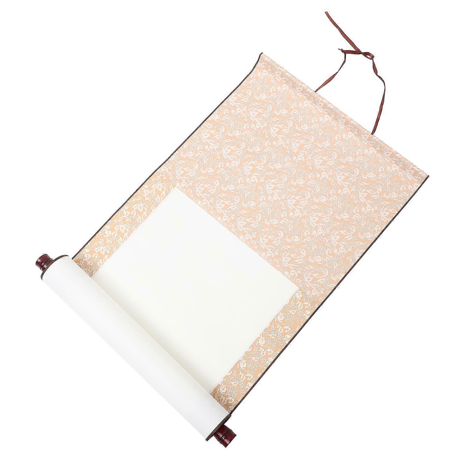 Golden Blank Scroll Calligraphy Painting Scroll for Painting Use Durable Material