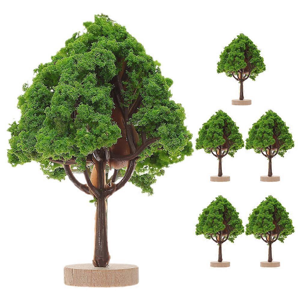 Miniature Trees for Crafts Tree Model for Decor 6Pcs