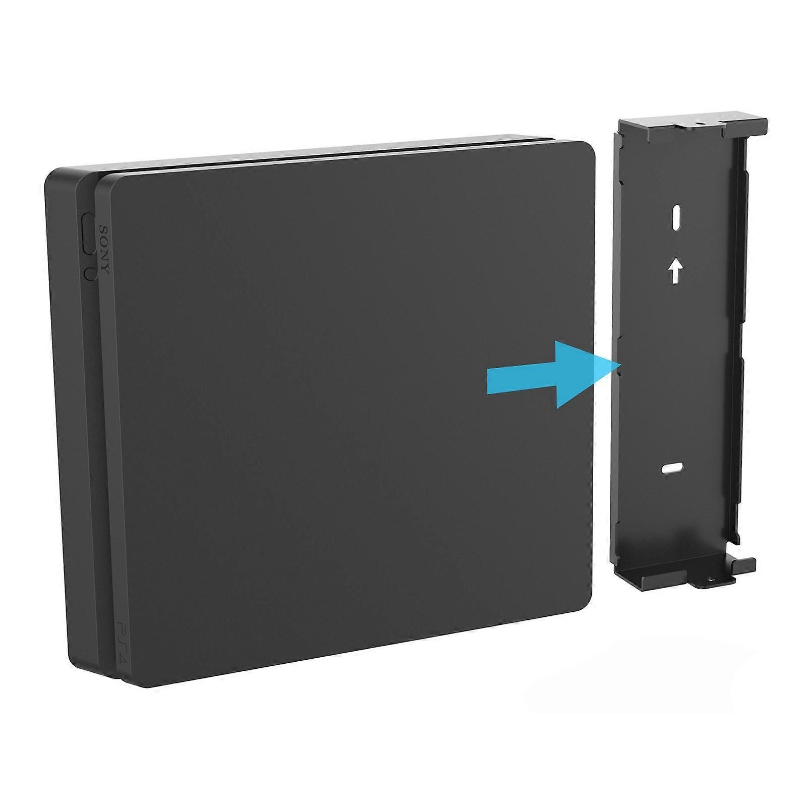 For Sony PS4 Slim Wall Mount Metal Bracket Space Saving Gaming Console Holder