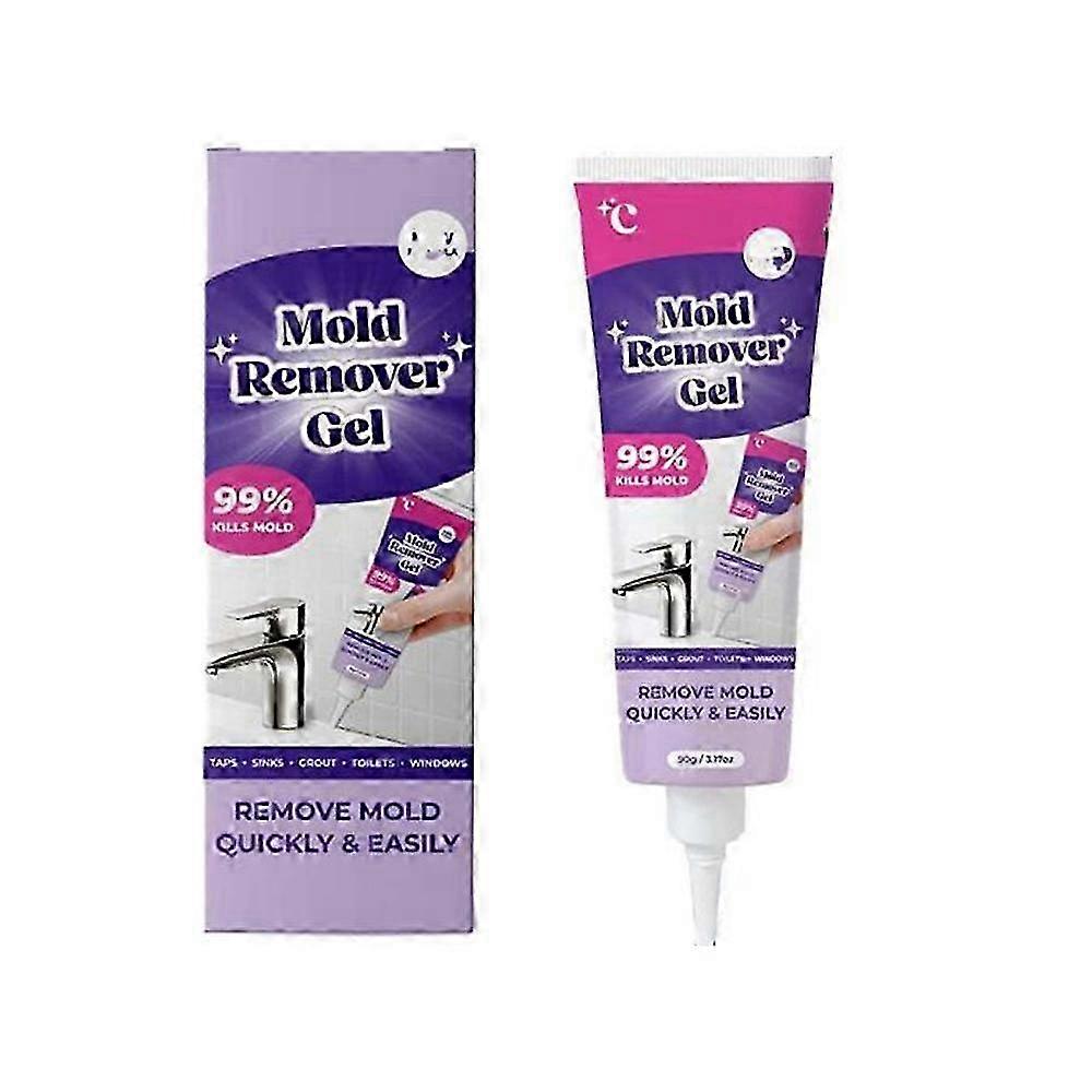 Mold Remover Gel for Bathroom Tile and Grout, Deep Penetration Easy Application, 1/2/3 Pack