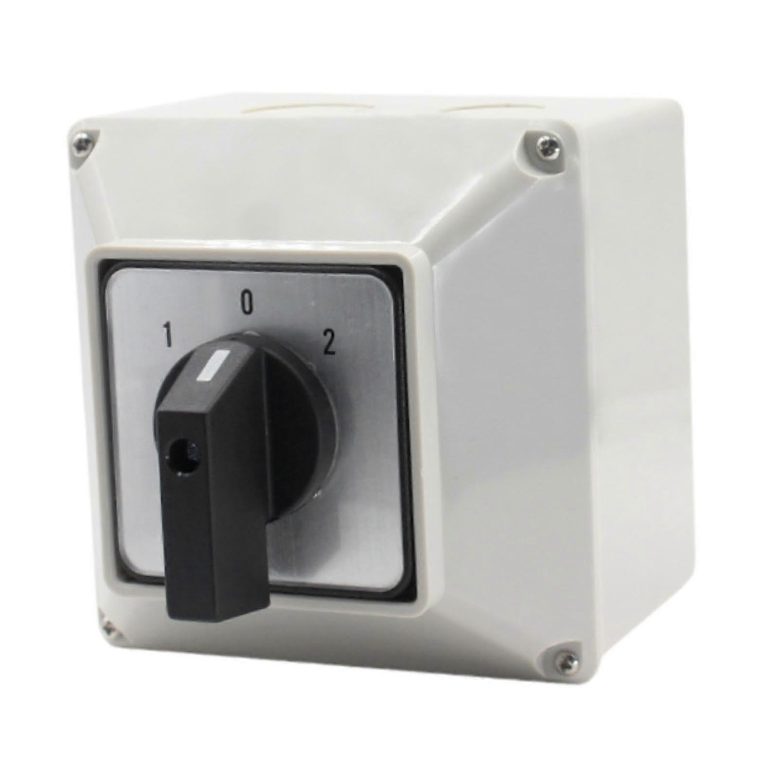 2 Phase Waterproof Changeover Transfer Switch with Rotary Control for Induction Motor