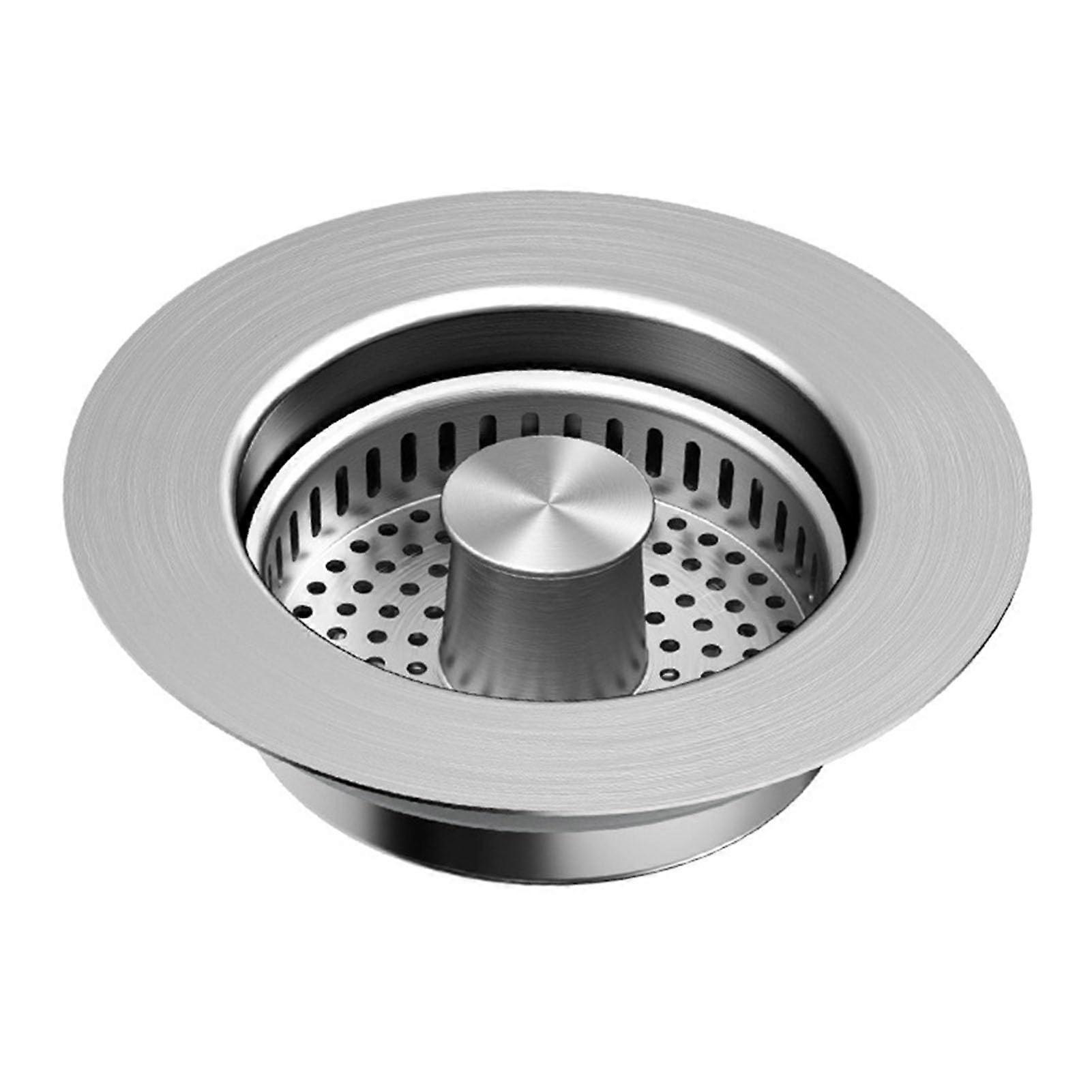 Kitchen Sink Strainer with AntiClog Basket and Stainless Steel Stopper for Efficient Drainage