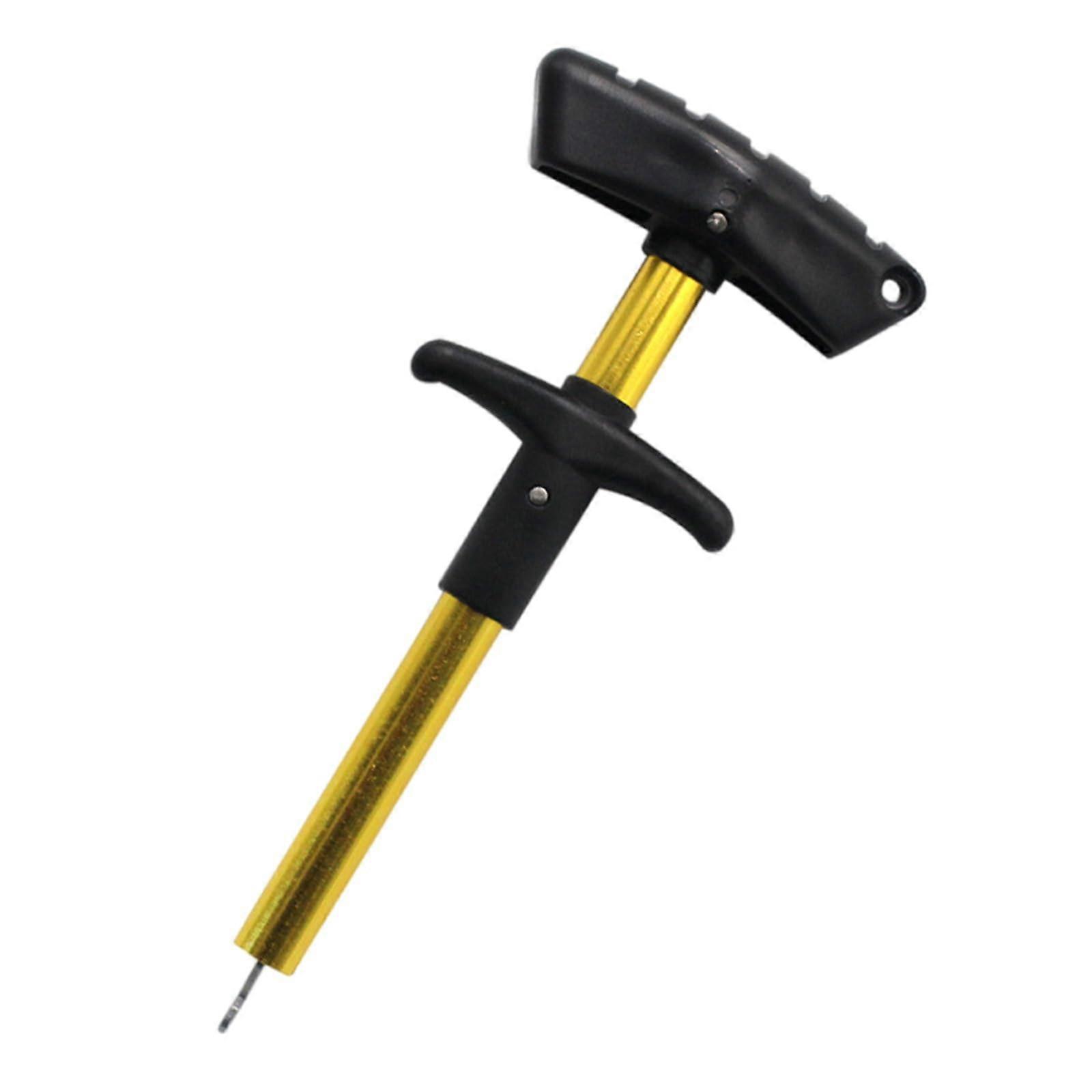 Aluminum Fishing Hook Remover Tool with OneHand Operation, RustResistant, FishSafe Round Head