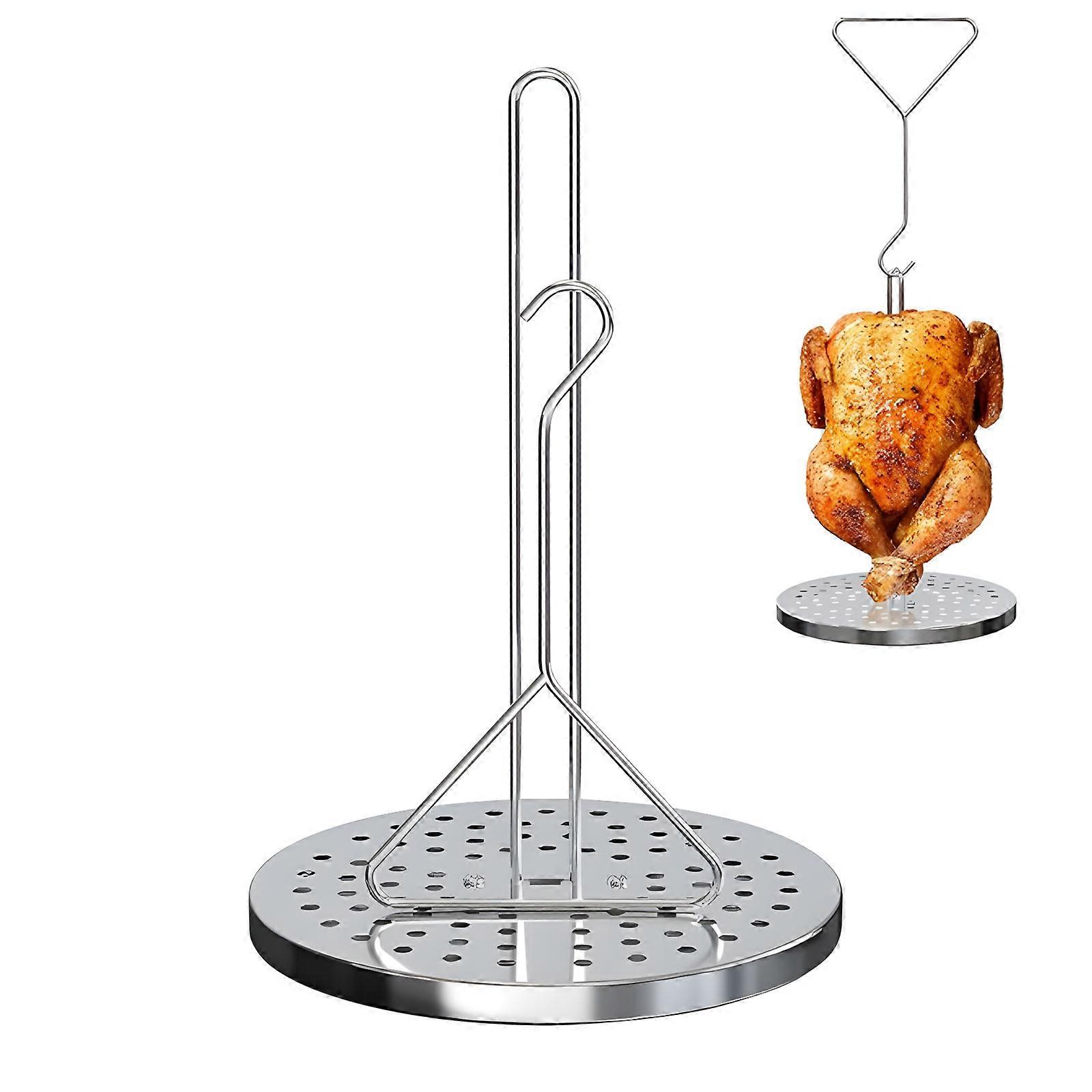 Simple Use Removable Broiler Rack Trilateral Hook Safe Hoisting Frying Consistent Various Poultry Measurements Bother Complimentary Knowledge