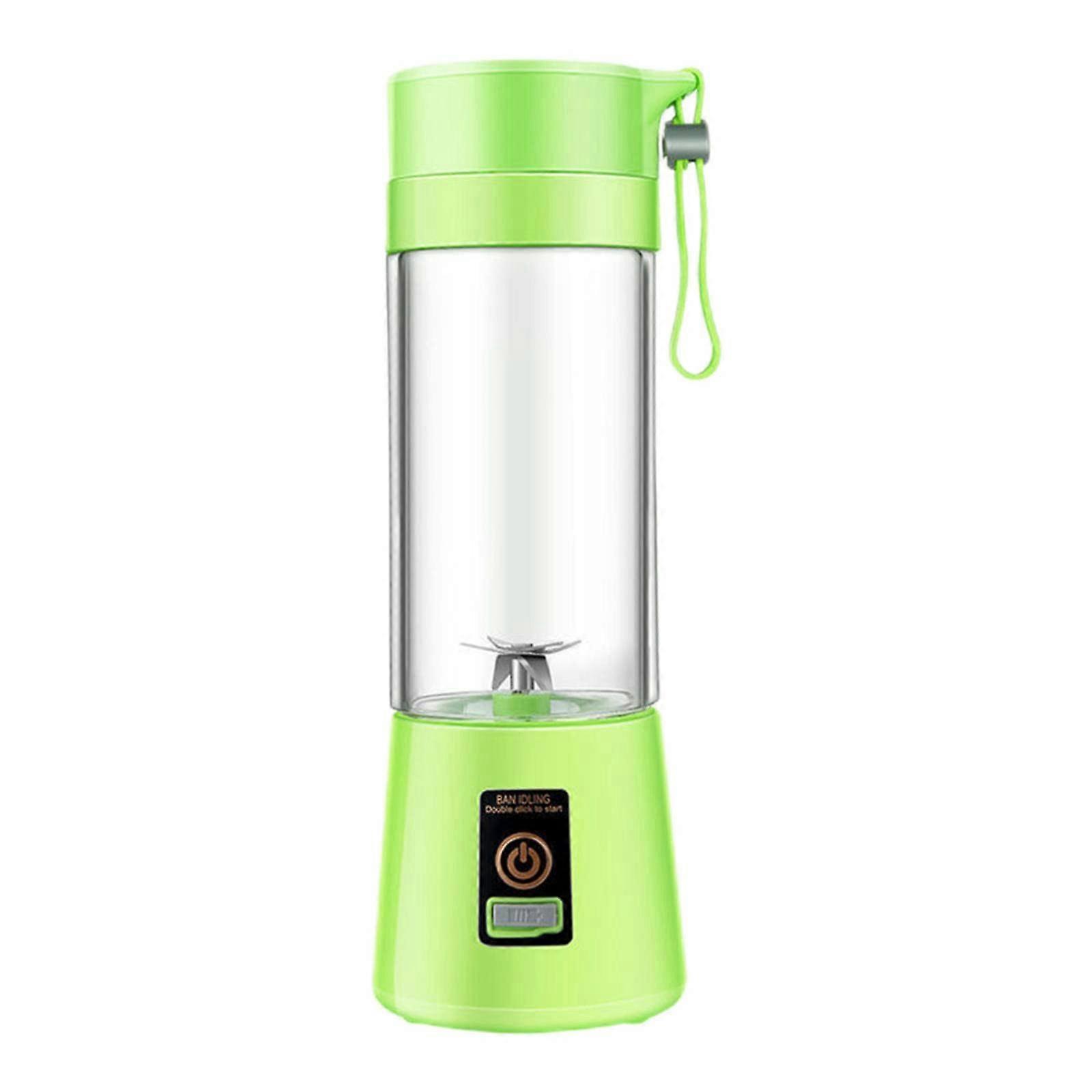 Portable Blender 400mL Rechargeable Smoothie Maker with USB Charging for Students Green