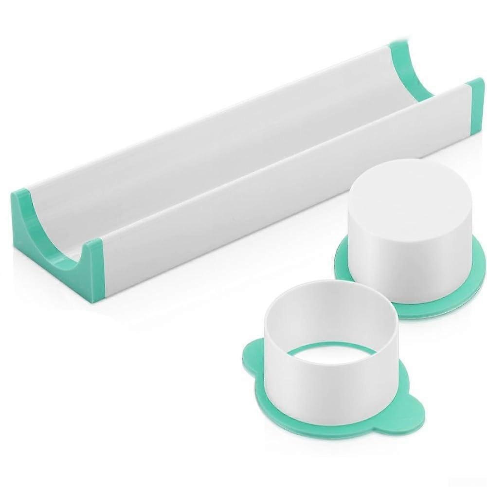 Cake Pop Maker and Cookie Cutter Set with Uniform Shape Cutting, Mint Green Baking Tray