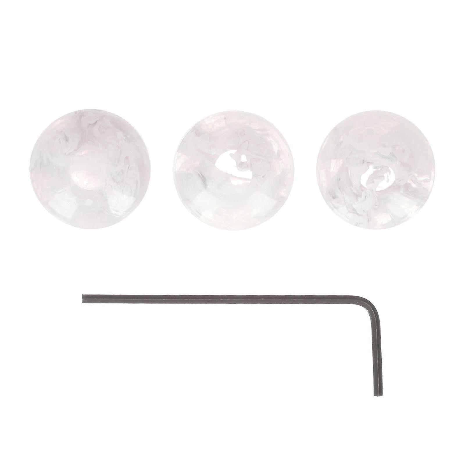 1 Set Plastic Rotary Knobs Audio Knobs with Wrenches for Electric Guitar Bass