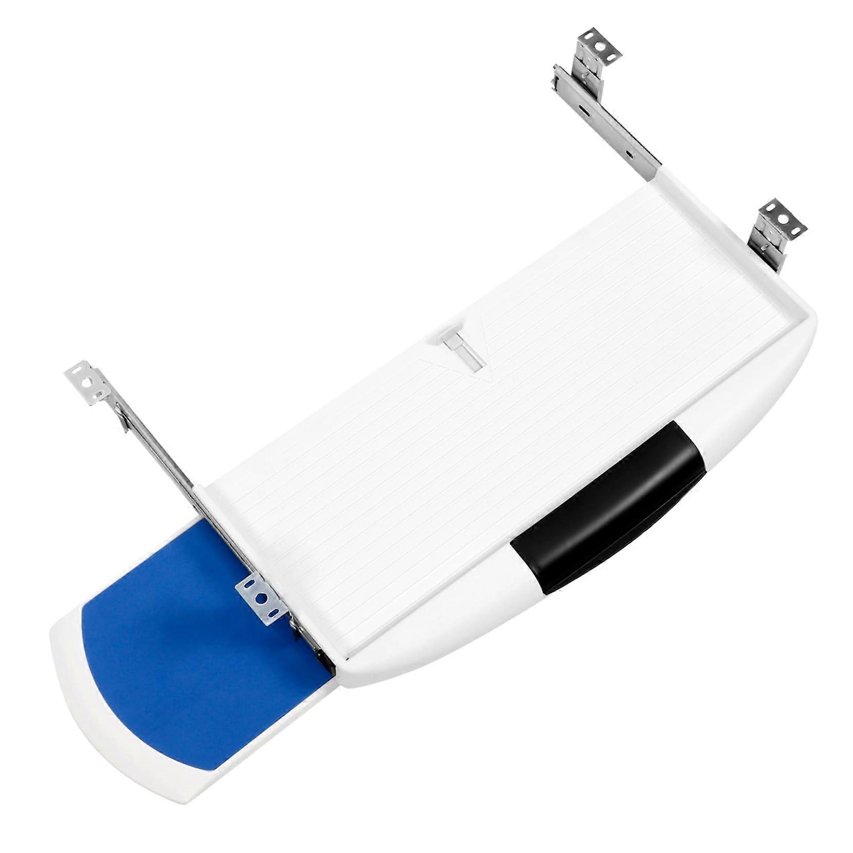 Under Desk Keyboard Tray with Mouse Platform, Ergonomic Adjustable Height SlideOut Design for Office Desk