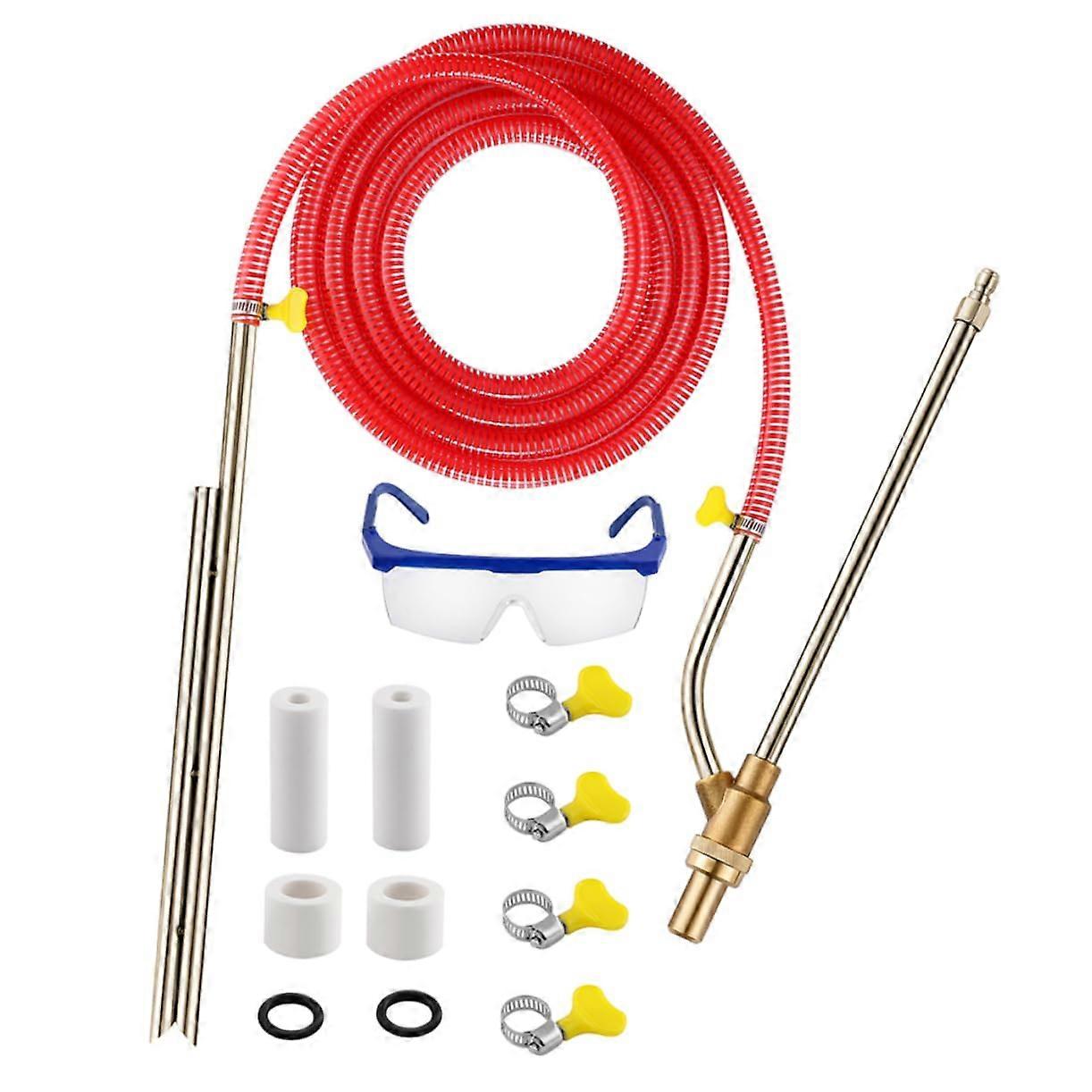 Sandblasting Kit with Quick Connect Nozzles for Rust and Paint Removal, Corrosion Resistant