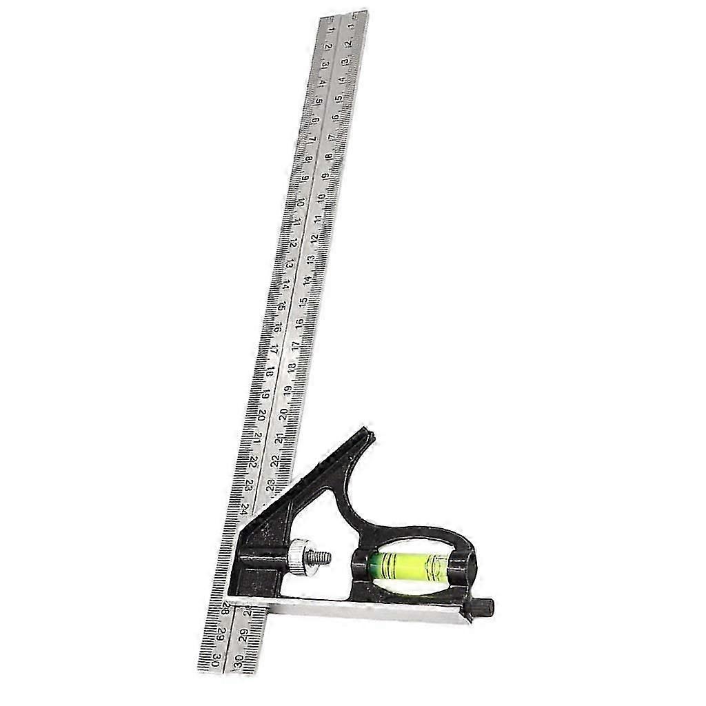 300mm Adjustable Engineer Combination Try Square Right Angle Ruler Measuring Tool Set 12-Inch