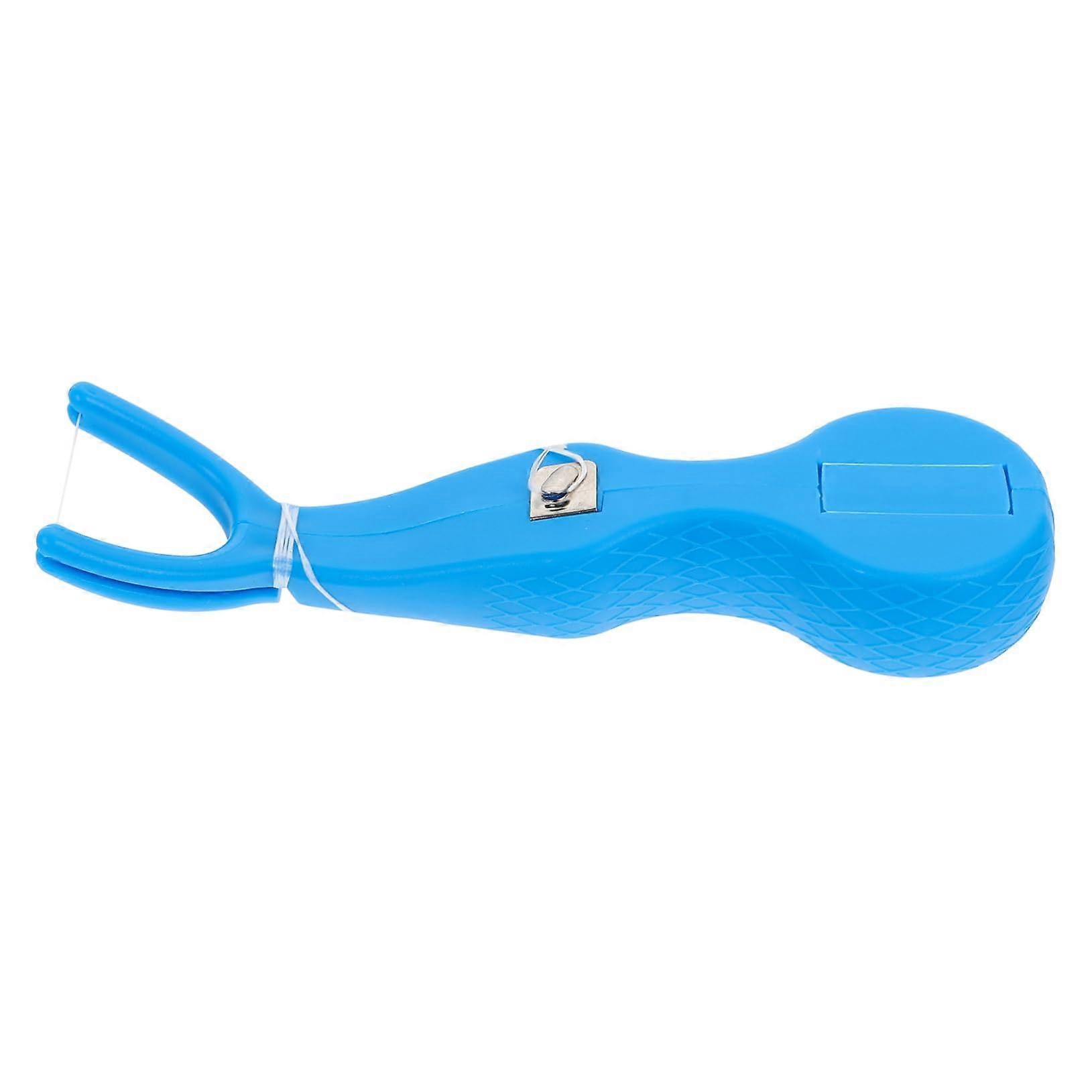 Floss Holder with Ergonomic Reusable Handle for Tight Spaces and Easy Floss Replacement