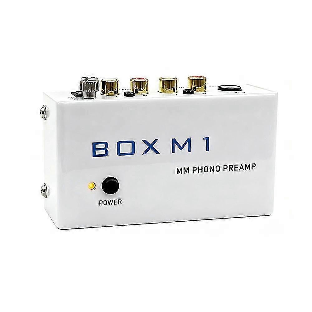 BOX M1 Preamplifier for Turntables Phono Amplifier Gramophone Turntable Amplifier EU Plug