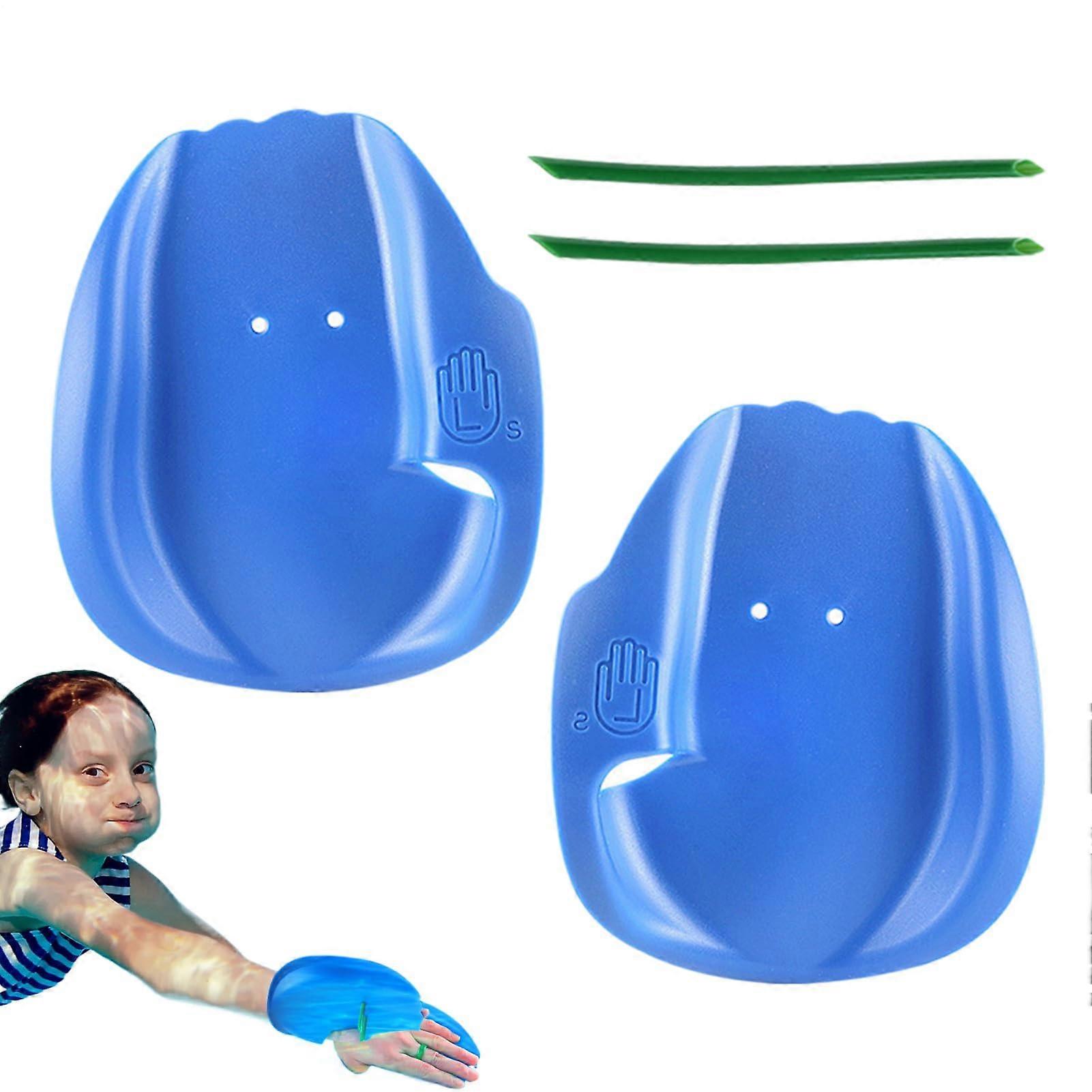 Swim Training Hand Paddles PVC Freestyle Ergonomic Design Adjustable Straps for Technique Improvement