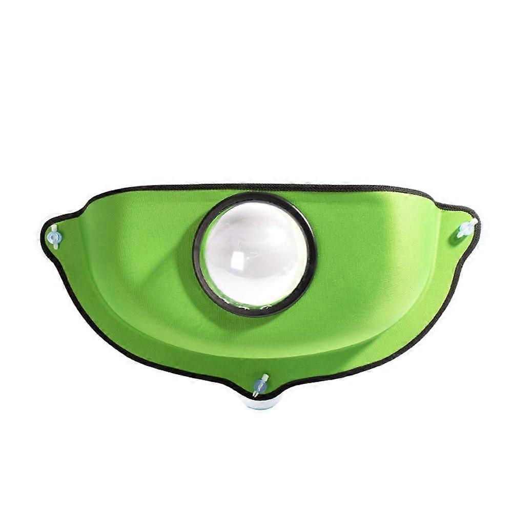 Cat Window Perch Hammock Bed with Strong Suction Cups, Durable EVA Sunbath Seat, Green