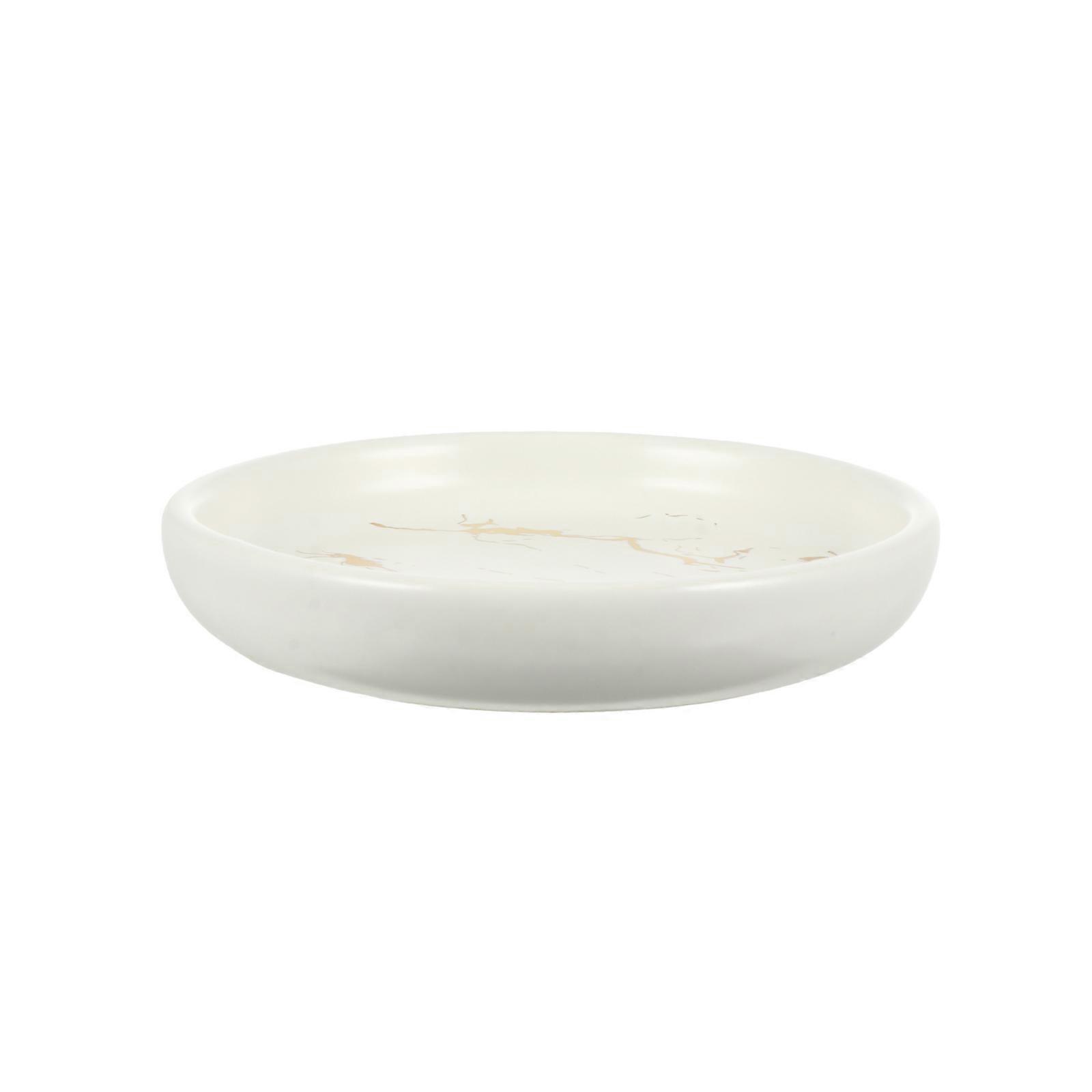 White Ceramic Soap Holder Nordic Style Soap Tray for Storage