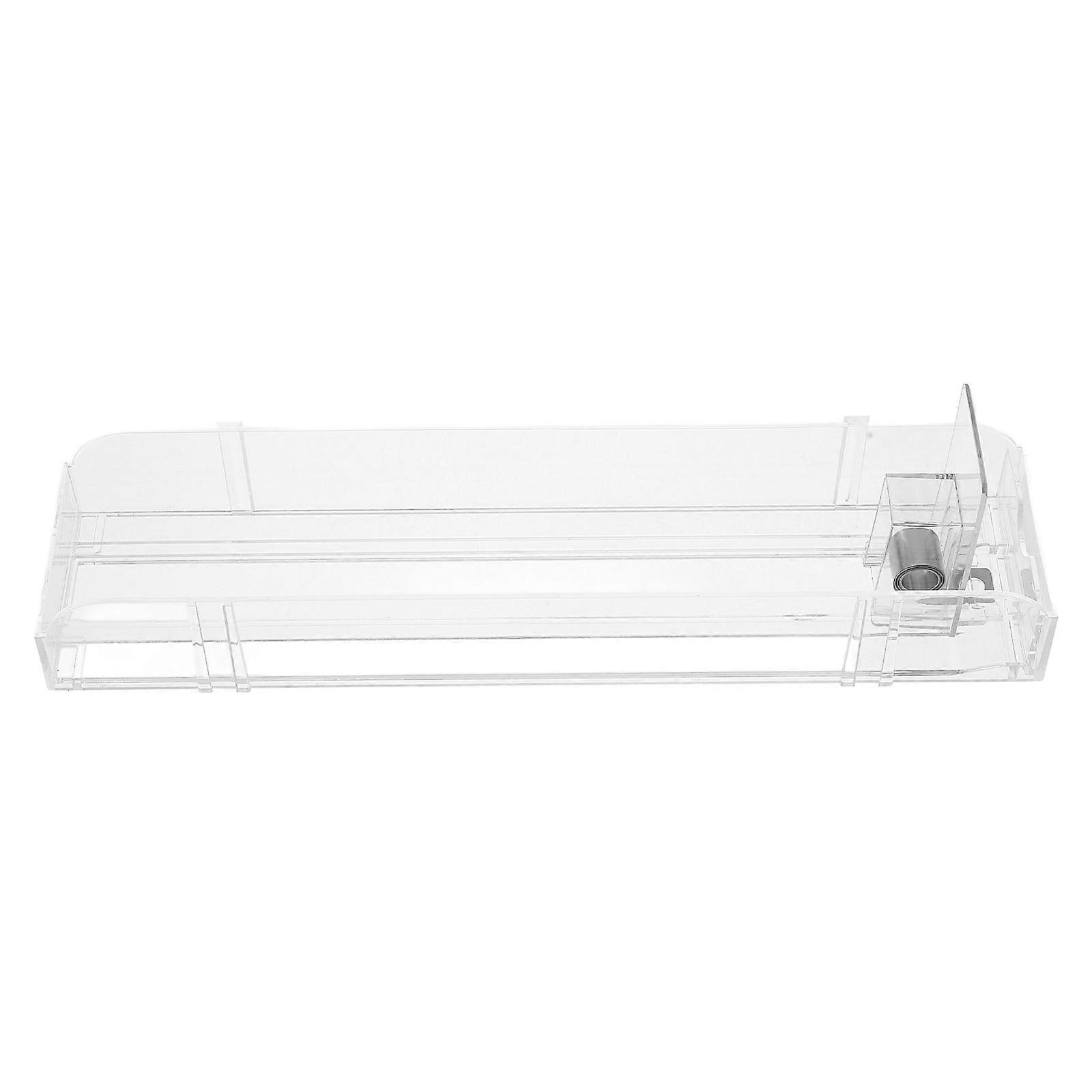 Retail Shelf Organizer for Cold Drinks Automatic Pusher 2Pcs Transparent
