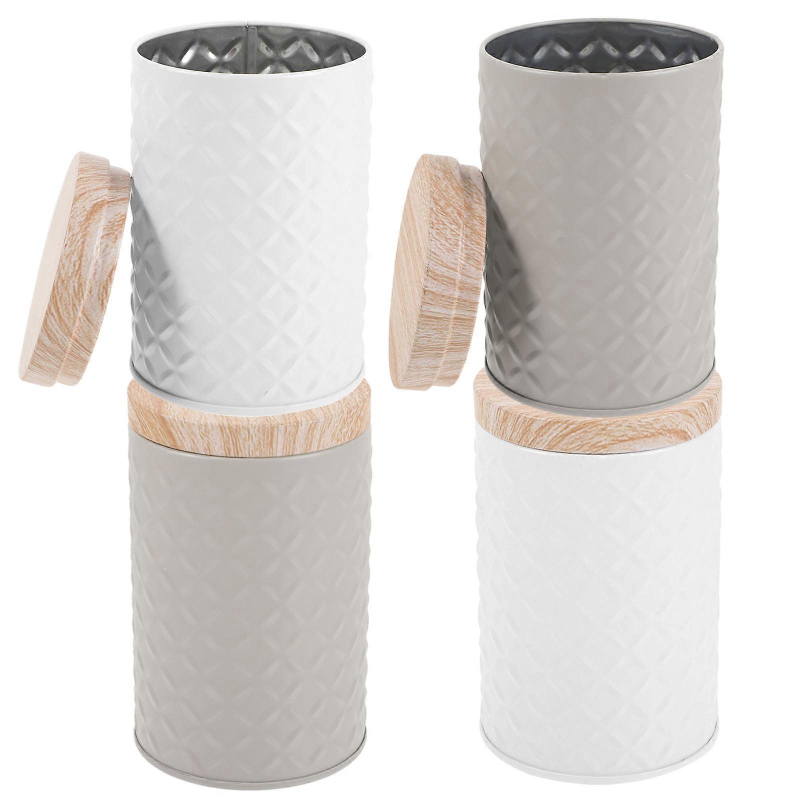 Iron Cookie Boxes for Storage Use Featuring 4Pcs Holiday Treat Boxes