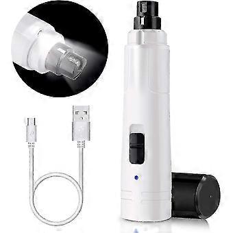 Casfuy Dog Nail Grinder With Led Light-upgraded 2-speed Electric Pet N