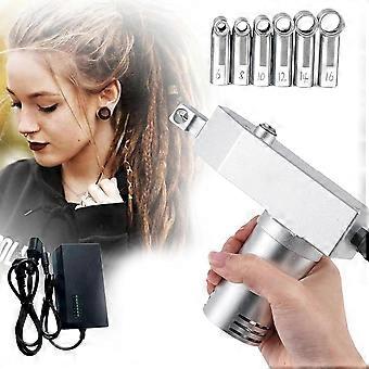 Mini Dreadlock Machine Kit with 616mm Heads, Fast Loc Creation for Human and Synthetic Hair