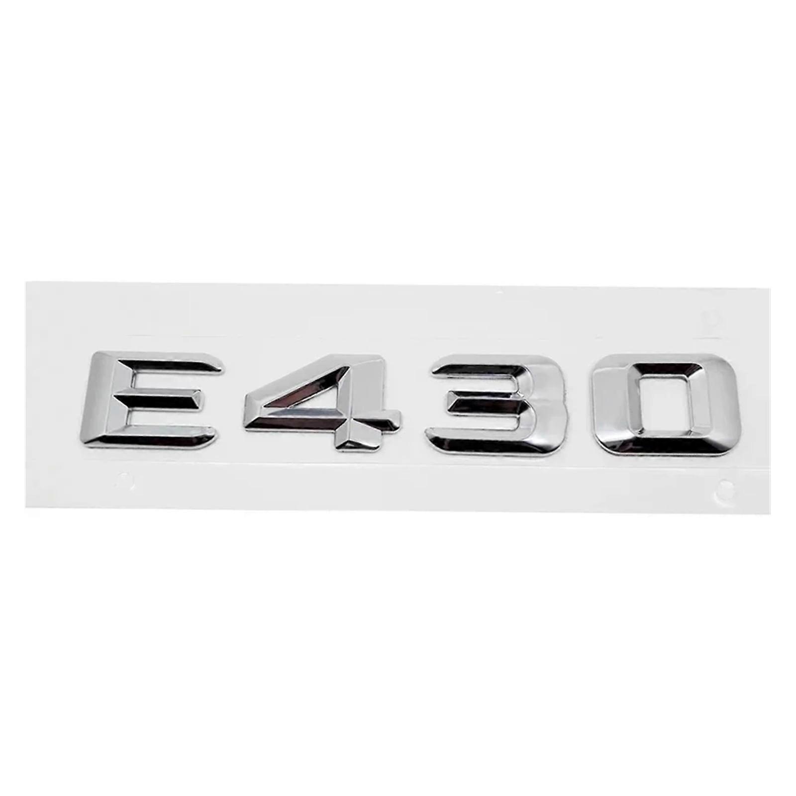 Car Rear Trunk Number Letter Sticker Tail Box Emblem Badge Compatible with E300 E320 E350 E400 E420 E430 E500 E550