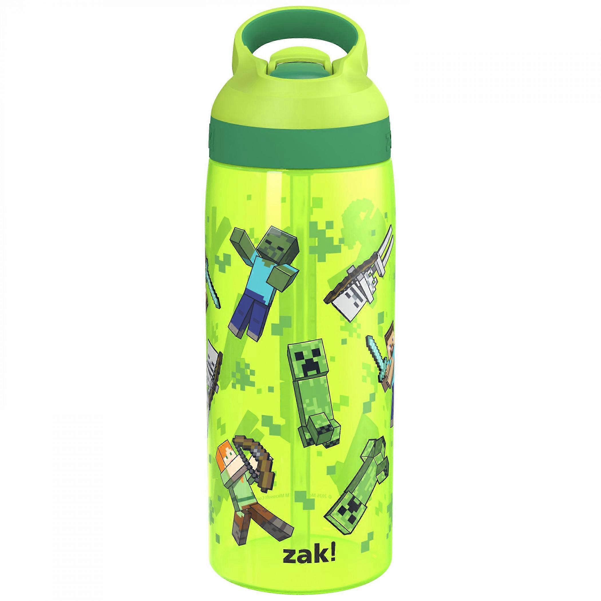Minecraft Mob Pattern 25oz Reusable Plastic Water Bottle