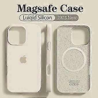 Original Magsafe Liquid Silicone Soft Case for Apple iPhone 16 15 14 12 13 Pro Max Wireless Charging With Logo 16 Magnetic Cover