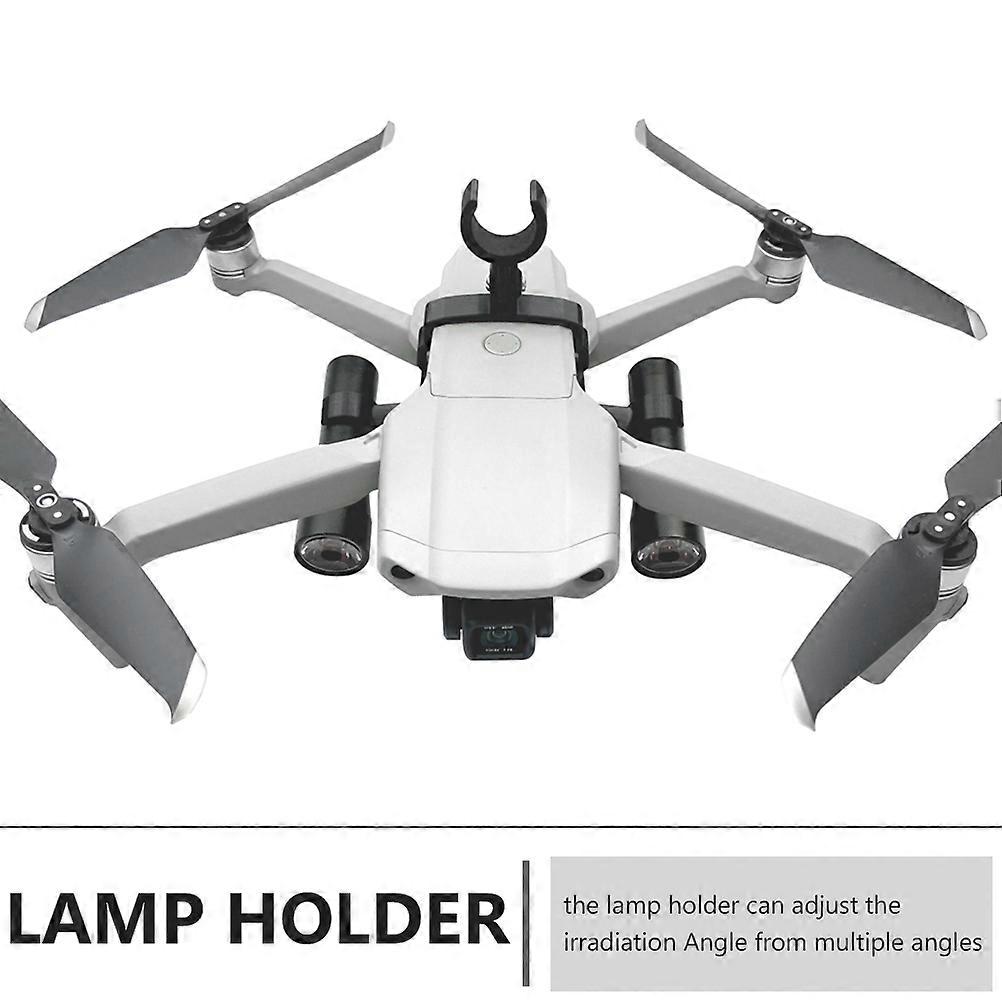 Floodlight Support Night Light Bracket for Drone Use 1Set Black Plastic