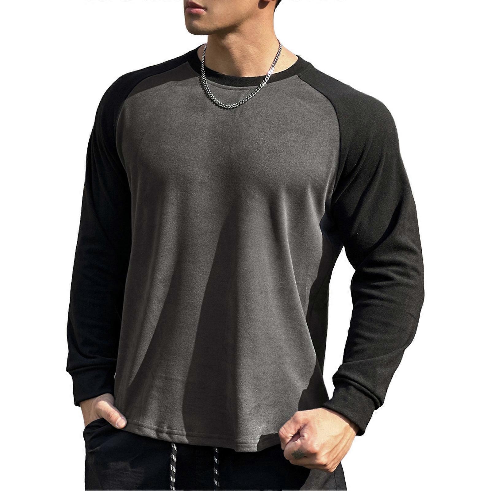 Stretchy O-Neck Athletic Pullover for Jogging Exercise Wear