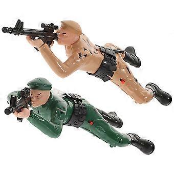 2Pcs Electric Climbing Toys with Light and Sound Emulation Military Model Toys