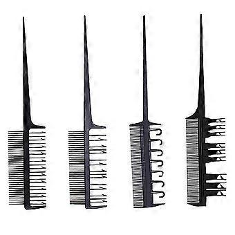 1 Set of 4pcs Professional Hair Styling Combs Tail Comb Highlight Comb Hair Dyeing Combs Hair Coloring Tools