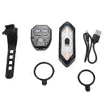 Bike Turn Signals Remote Control Bicycle Direction Indicator LED Rear Light USB Rechargeable Cycling