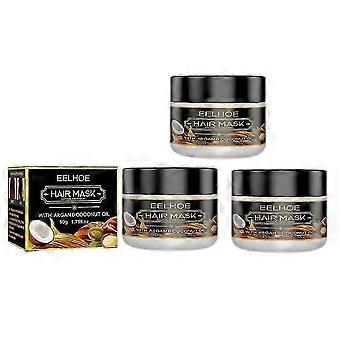3Pcs Nouvelle Mise à Niveau Caviar Cheveux Masque Kératine Traitement Racine Cheveux Endommagés Cheveux Frizz Après-Shampooing Hydrater Lissage Soin Protéiné