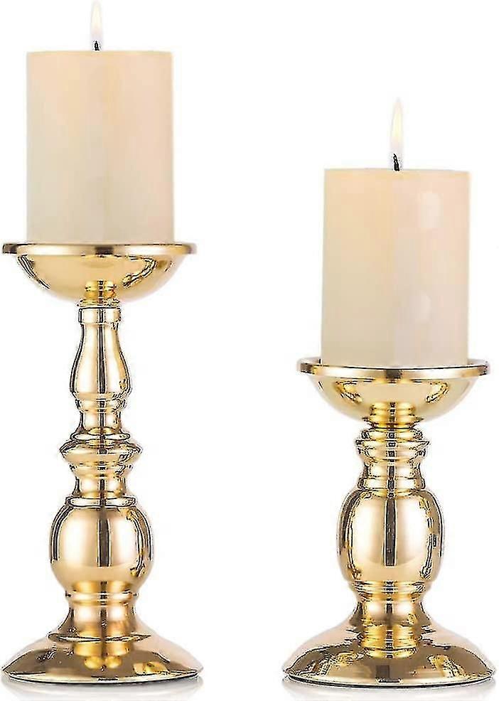 Candlesticks And Candle Holders 16cm-22cm (large, Small-2pcs)