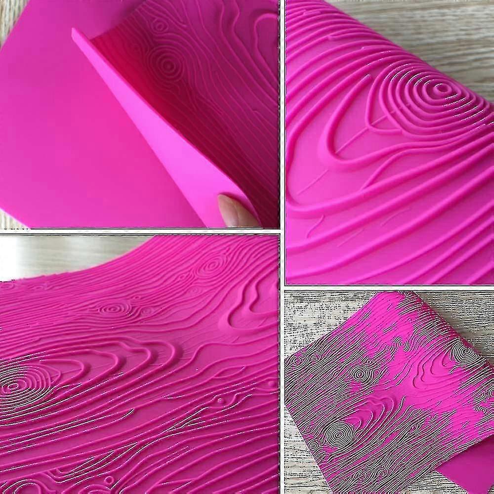 Wood Texture Shape Cake Edge Mold - 1pc