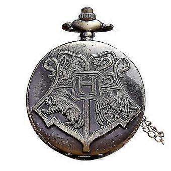 Nieuw, geschikt Deffrun Vintage Harry Potter Zweinstein zakhorloge met patroon van vier dieren en de letter H