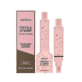 Zephoco Bruin Gezichtssproet Imitatie Zegel Pen Nep Sproet Make-up Natuurlijke Kleuring Draagbare Mode Persoonlijkheid