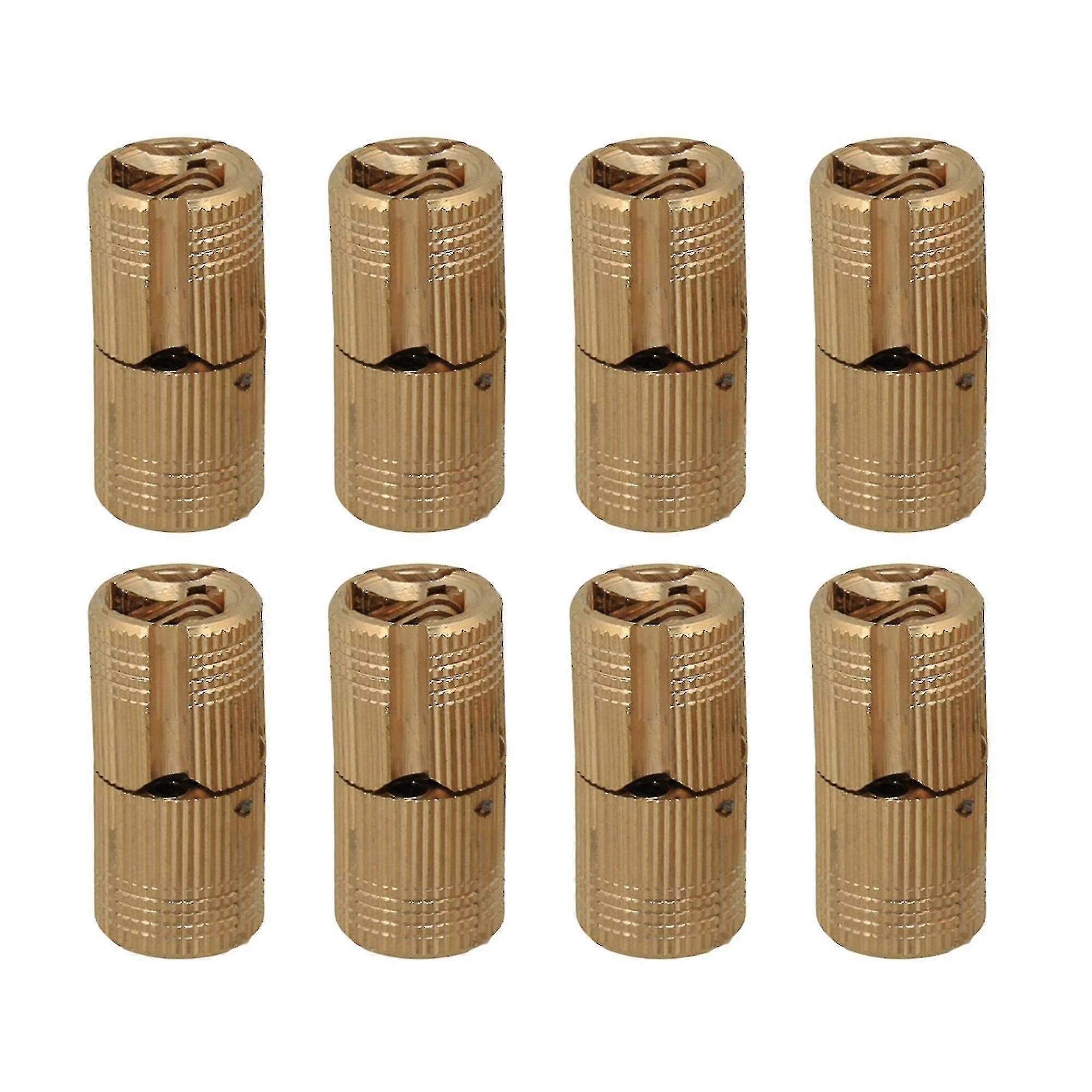 8 X Solid Brass Concealed Copper Hinge 2.7x1.2cm For Cabinets Hardware