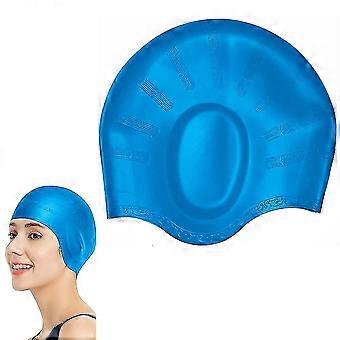 Gorro de baño para mujeres y hombres con cabezas medias o grandes