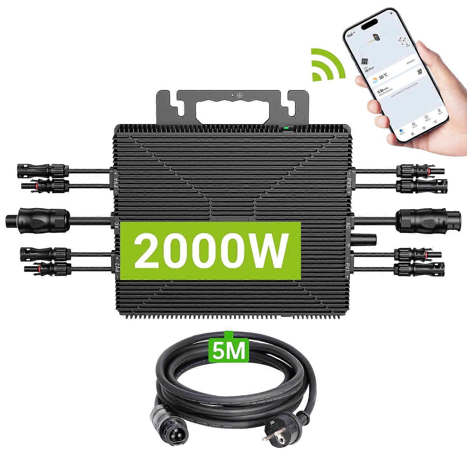 Lionshee 2000W On-Grid Micro Inverter with 5m Cable