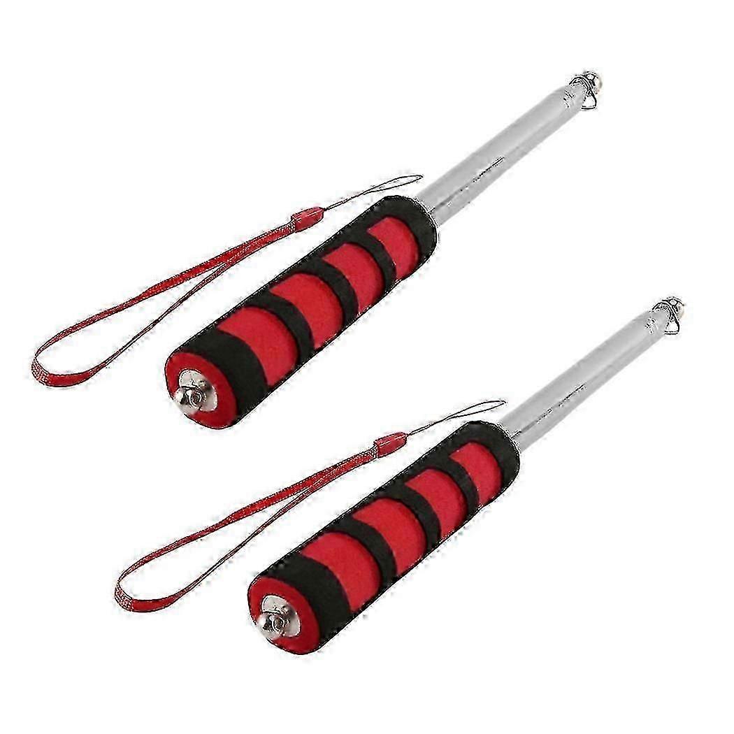 2x Extendable 2m Portable Telescopic Handheld Flag Pole Tool For Flags Windsock