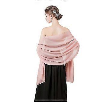 Chal de gasa transparente, ligero y transpirable para mujer, elegante y suave, accesorio para vestido de noche - bgj