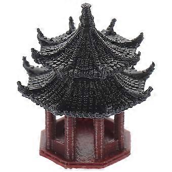 Plastpaviljongstatue for akvariumornamentdekorasjon