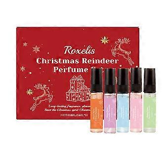 Roxelis Christmas reindeer fragrance gift box with long-lasting fruit aroma, gentle and skin friendly to enhance the atmosphere, holiday gift