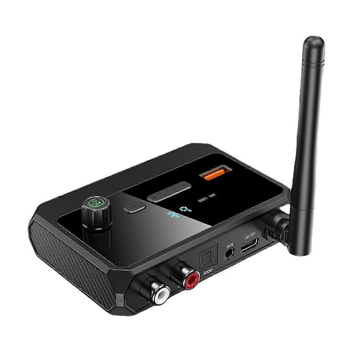 Bluetooth-compatible Receiver with Multifunctional Interface Low Latency Long Range Wireless Audio